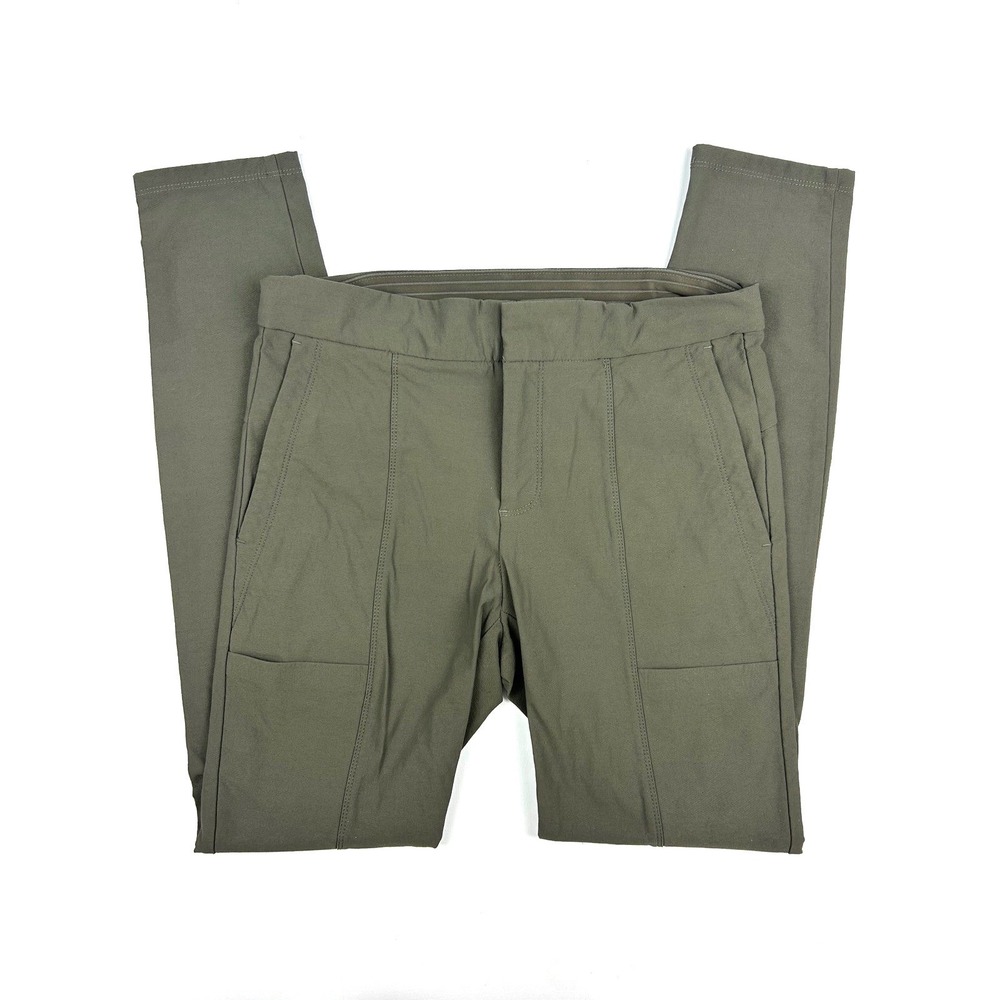 Athleta‎ Wander Stash Skinny Pant Olive Green Size 4 Outdoor Travel Trousers